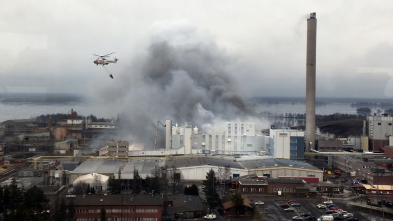 Tulipalo Huntsmanin tehtaassa