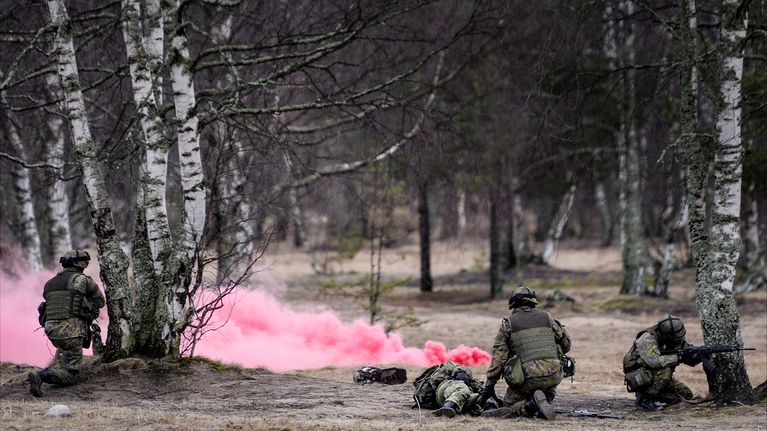 soaharjoitus metsässä