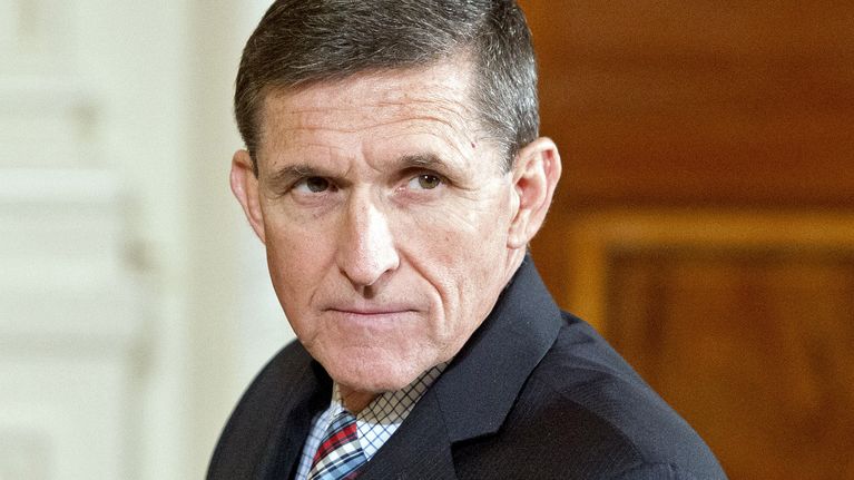 Valkoisen talon turvallisuusneuvonantaja Michael Flynn.
