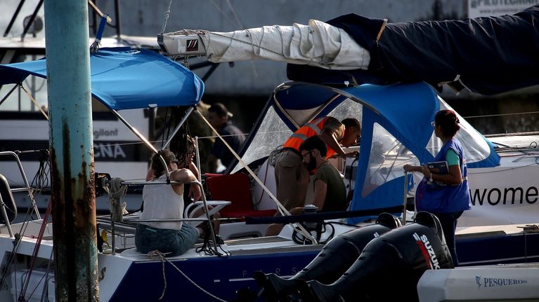 Kansalaisjärjestö Women on wavesin aktivisteja ei ole päästetty maihin San Josen kaupungissa Guatemalassa. 