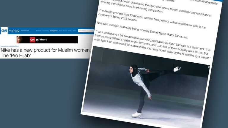 NIKE CNN pro jihab esittely