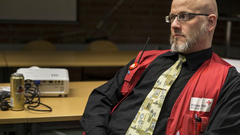 Evitskogin vastaanottokeskuksen yksikönjohtaja Pekka Sinisalo.