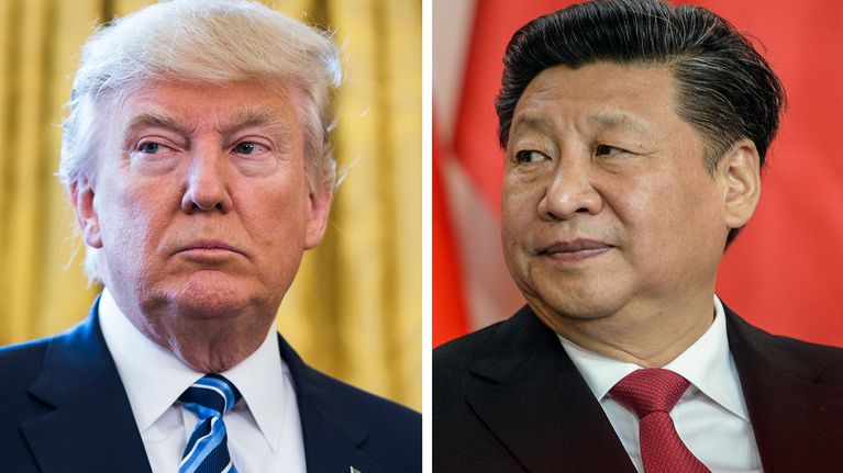 Presidentit Donald Trump ja Xi jinping.