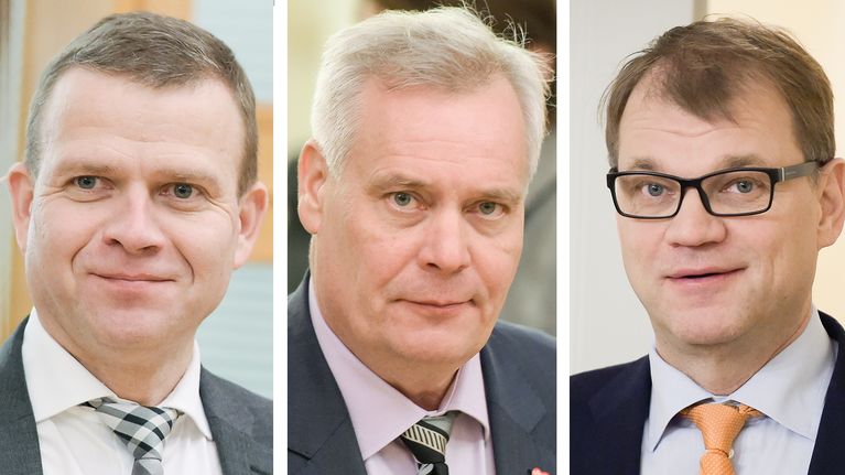 Petteri Orpo, Antti Rinne ja Juha Sipilä