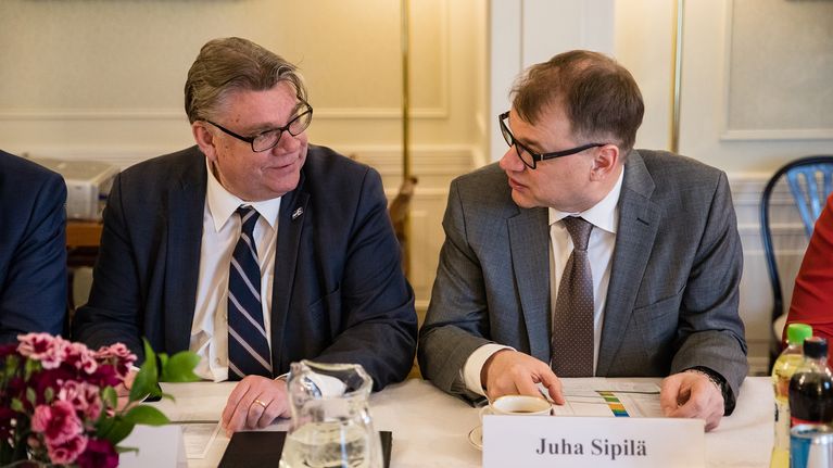 Timo Soini ja Juha Sipilä.