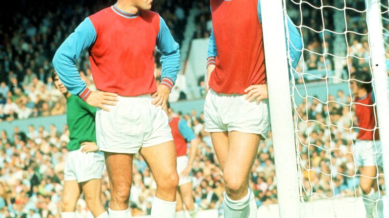 West Hamin Bobby Moore ja Jimmy Greaves.