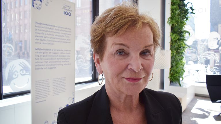 Ympäristöministeriön kansliapäällikkö Hannele Pokka.