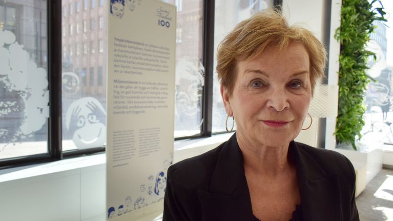 Ympäristöministeriön kansliapäällikkö Hannele Pokka.