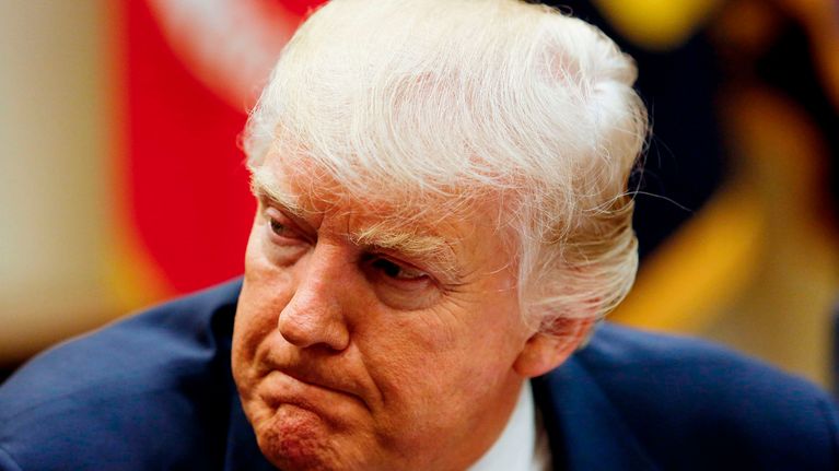 Presidentti Donald Trump tapasi vakuutusyhtiöiden johtajia Washingtonissa 27. helmikuuta 2017.