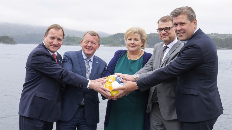 Pohjoismaiden pääministerit.