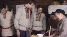 Vanamo ja Kolmonen Boman talossa vuonna 1979.