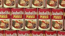 Jauhelihapihviä-säilykepurkkeja. Ohjelmasta Kuinka Helsinki ruokitaan.